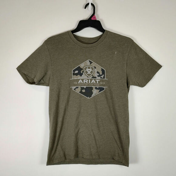 Ariat Other - Ariat Camo Badge army green casual lightweight tshirt mens Medium